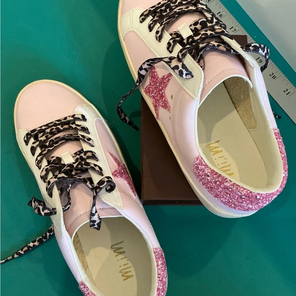 NWOB Mi.Im Skylar Pink and White Women's Sneakers Size 7.5 - Picture 5 of 9